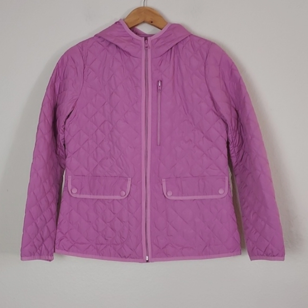 J Crew Packable Field Jacket Quilted Hooded Utility Coat Size XS